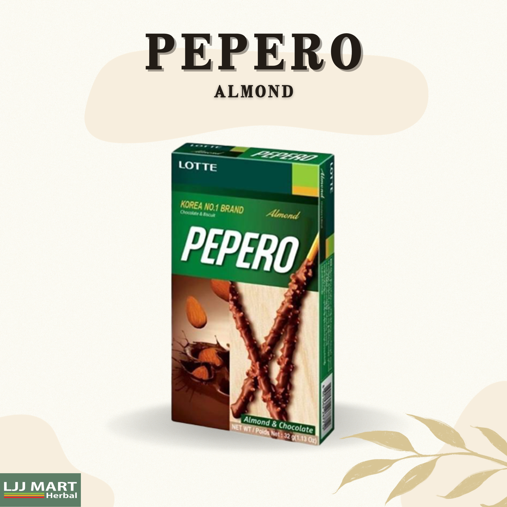 Pepero Almond 32g
