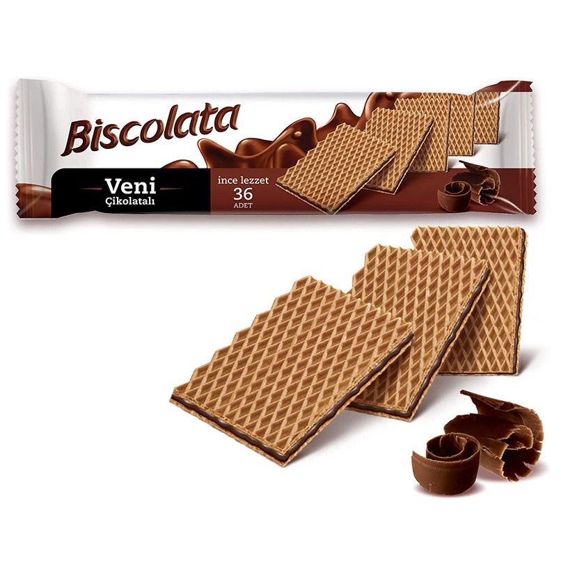 Biscolata Veni Wafer with (Chocolate/Hazelnut) 110G Biskut Wafer