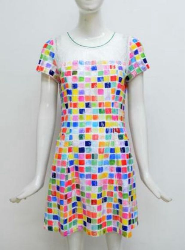 MOJIE 气质显瘦格子连衣裙 (M92-F1248)