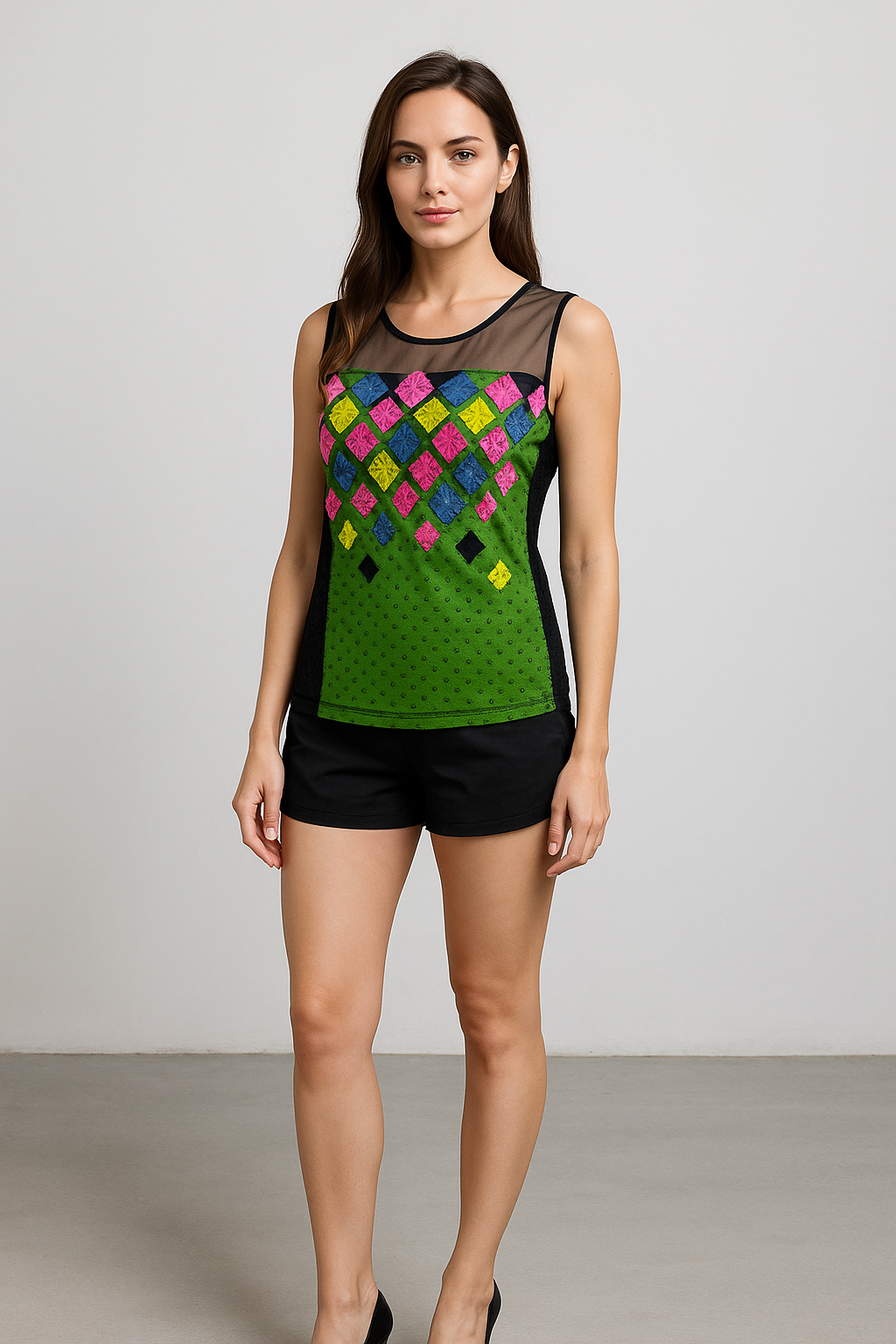 MOJIE 无袖气质上衣 (M91-D0401)