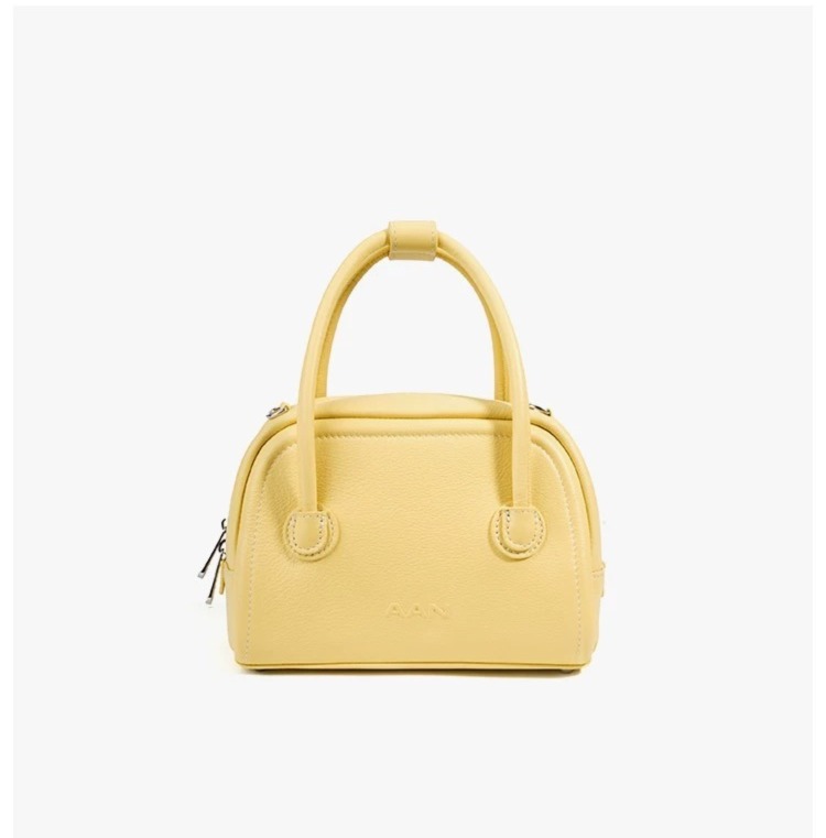 2025春夏新款头层牛皮手提保龄球包波士顿女款斜挎枕头包 (AAN01) *仅限使用消费积分50%*