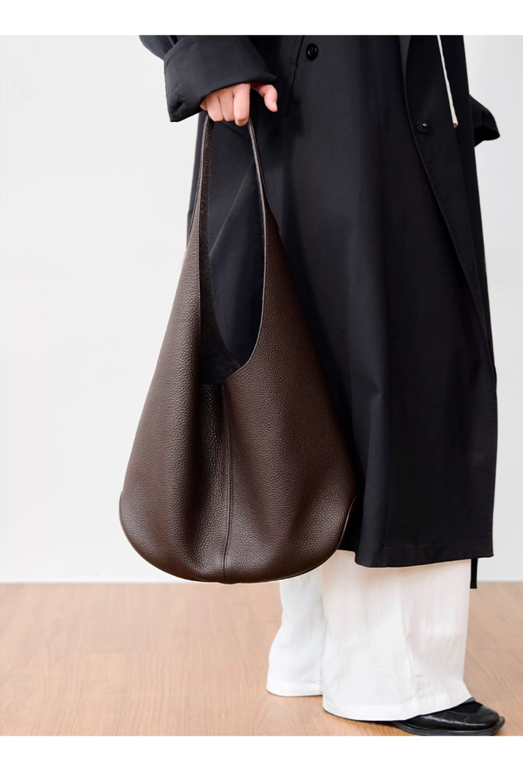 高级质感真皮托特包女式2025新款大容量通勤包单肩大包 (1160) *仅限使用消费积分50%*