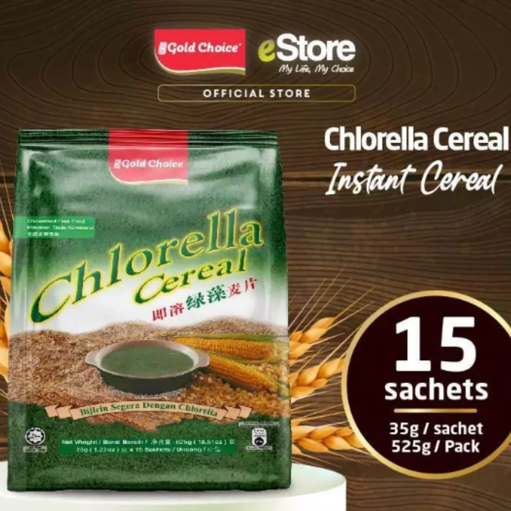 Gold Choice Chlorella Cereal | 即溶绿藻麦片 ( 35g x 15s )